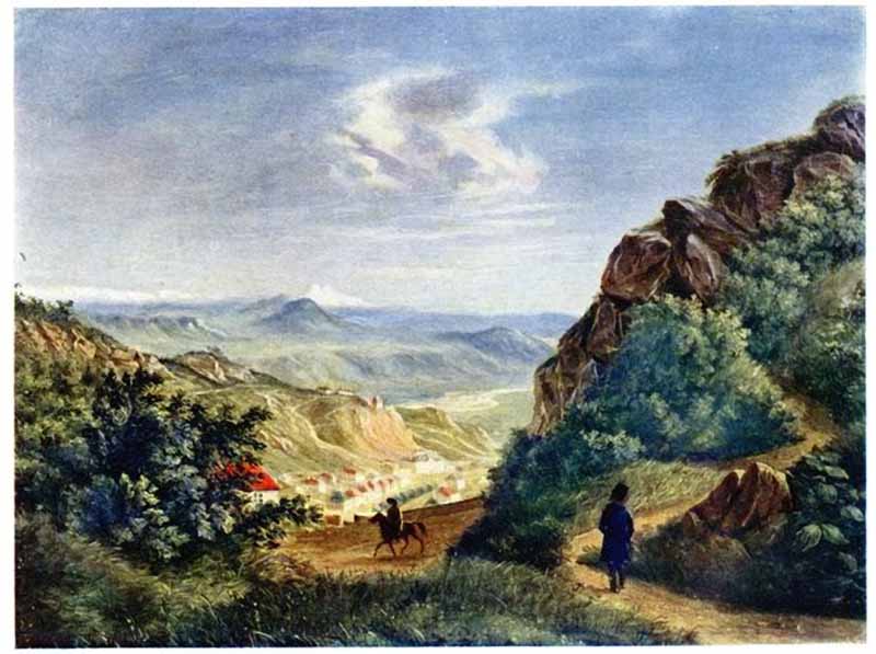 М. Ю. Лермонтов 'Вид Пятигорска', 1837.