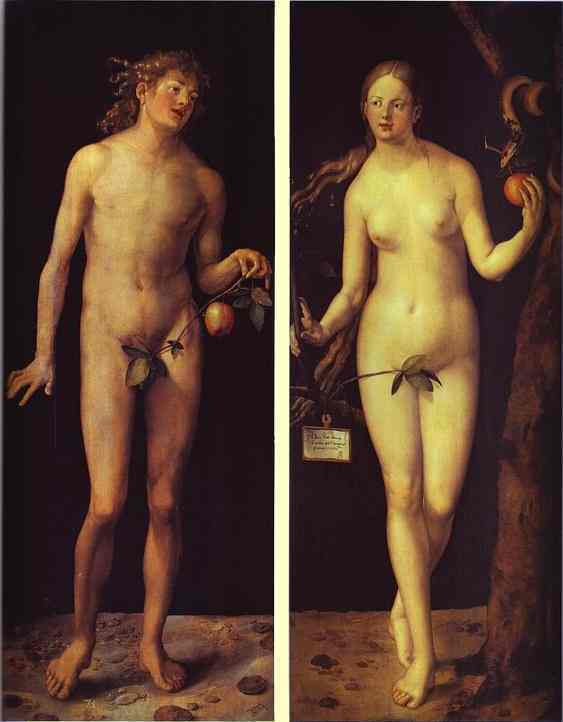 А. Дюрер. Адам и Ева. 1507