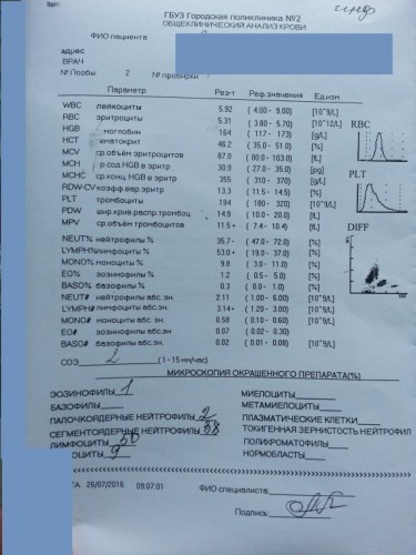 свежие анализы