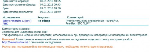 Первый минус после 8 недели теры