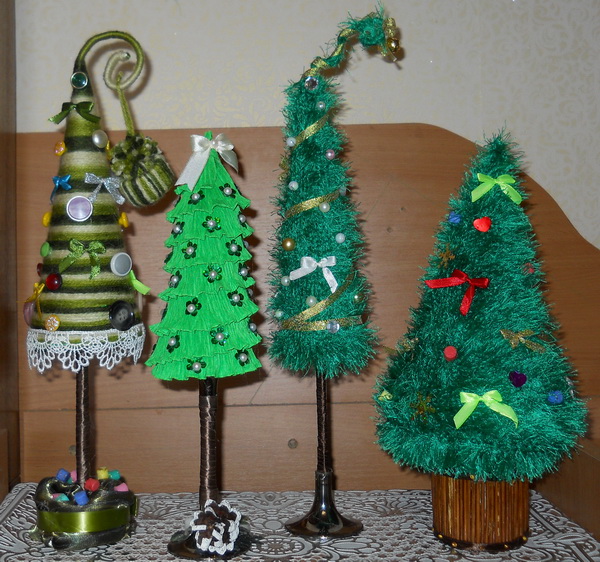 1-ниточнопуговичная, 2-гофра, 3-вязанные,