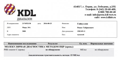 Кдл карта здоровье