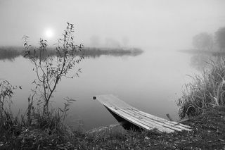 Осень. Река Мжа.